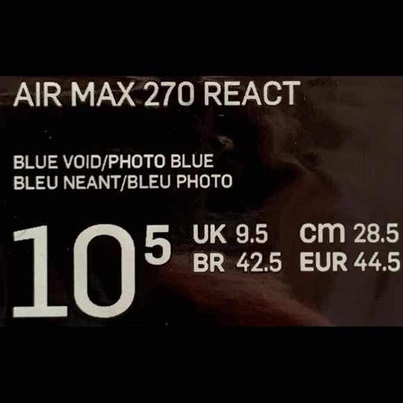 Men’s Nike Air Max 270 React Sneakers - Picture 7 of 8